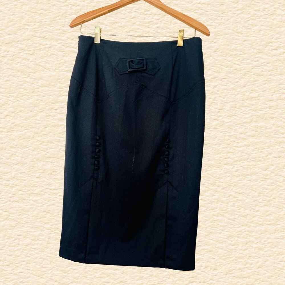 Body by Victoria Black Pencil Skirt (Size 8)